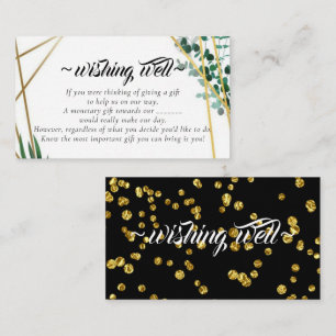 Elegantes Foliage zum Hochzeitswünschen Begleitkarte