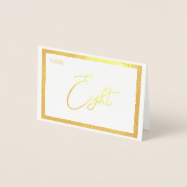 Elegantes Folien-Hochzeitstisch-Nummern-Zelt - ACH Folienkarte