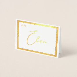 Elegantes Folien-Hochzeitstisch-Nummernschild - EL Folienkarte