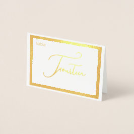 Elegantes Folien-Hochzeitstisch-Nummernschild - VI Folienkarte