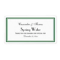Elegantes Forest Green Gerahmt H Water Flasche Lab