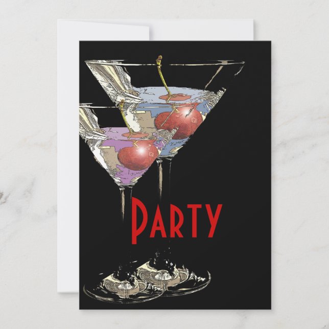 Elegantes formelles Corporate Party Einladung (Vorderseite)