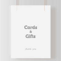 Elegantes formelles minimales Karten- und Geschenk