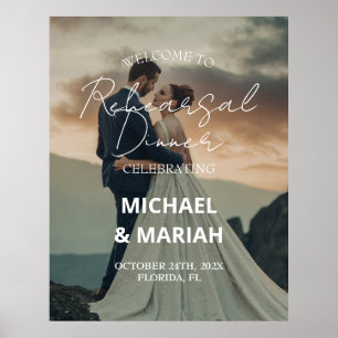 Elegantes Foto Abendessen vor der Probe Poster