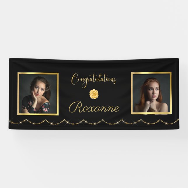 Elegantes Foto Abschluss Banner (Horizontal)