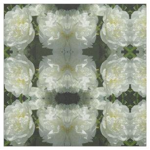 Elegantes Foto aus weißer Blume mit Blumen Stoff