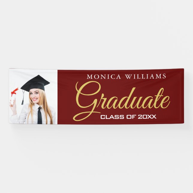 Elegantes Foto-Banner 2021 in Braun und Gold Banner (Horizontal)