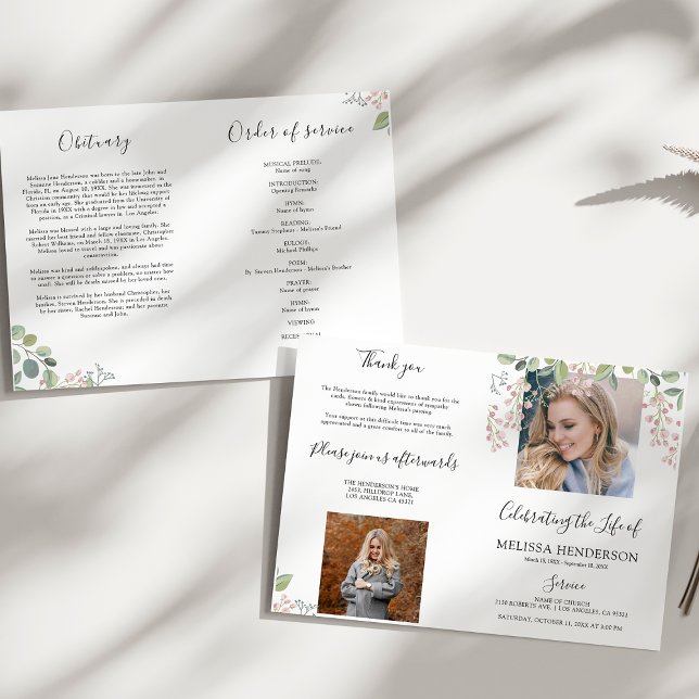 Elegantes Foto Beerdigung | Memorial (Von Creator hochgeladen)