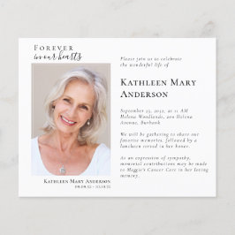 Elegantes Foto Beerdigung zum Gedenken an das Lebe