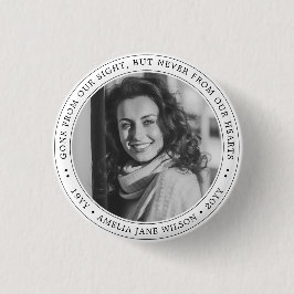 Elegantes Foto Beerdigungsdenkmal für das Gedächtn Button