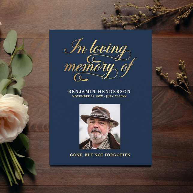 Elegantes Foto Beileid Beerdigung Gebet Postkarte (Von Creator hochgeladen)