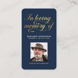 Elegantes Foto Beileid Beerdigung Gebet Telefonnummerkarte