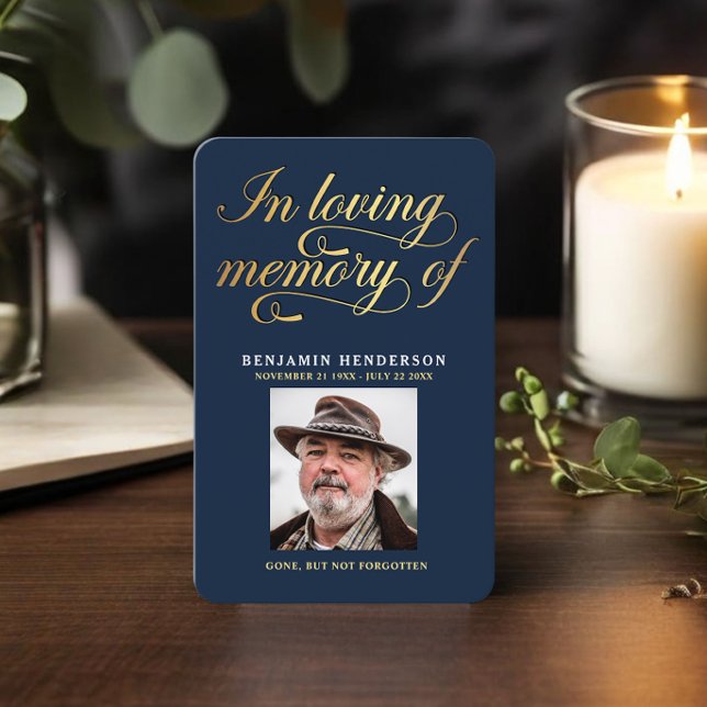 Elegantes Foto Beileid Beerdigung Gebetskarte Visitenkarte (Von Creator hochgeladen)