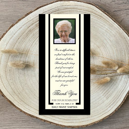 Elegantes Foto Beileid Vielen Dank Fotokarte Dankeskarte