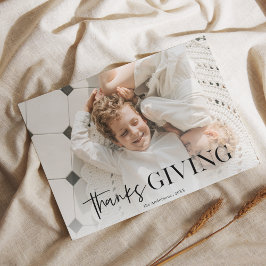 Elegantes Foto "Danke Giving" | Custom Postkarte