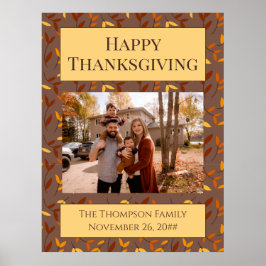 Elegantes Foto der Herbstleaf-Familie Poster