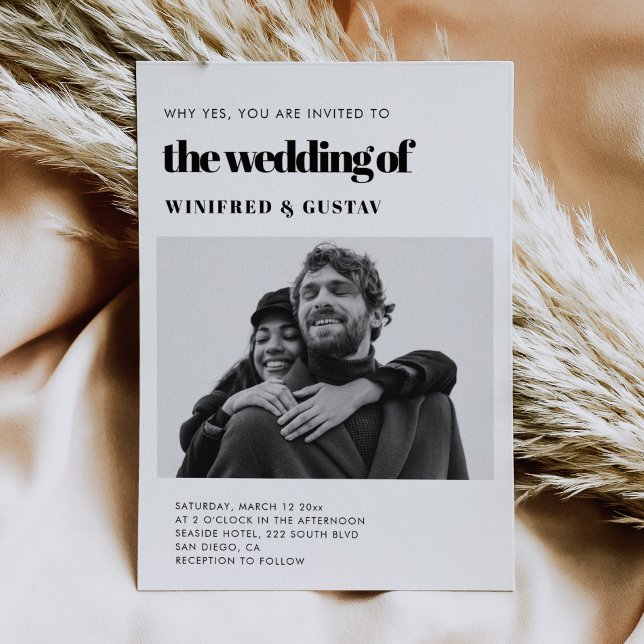 elegantes Foto Einladung (Von Creator hochgeladen)