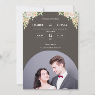 Elegantes Foto-Einladungs-Template Einladung