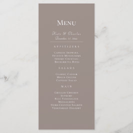 Elegantes Foto Frame Qr Code Hochzeitmenü Menükarte