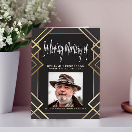 Elegantes Foto für das Love Memory Funeral Program Programm