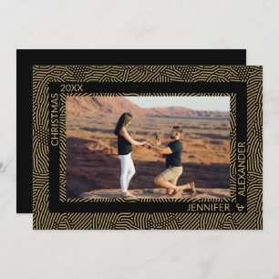 Elegantes Foto für moderne Weihnachtspaare Feiertagskarte