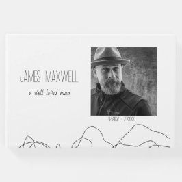 Elegantes Foto Gästebuch für moderne Gedenkstätten