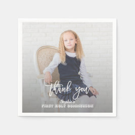 Elegantes Foto Girl Serviette