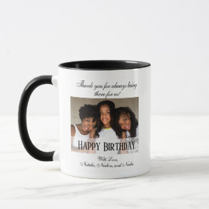 Elegantes Foto Happy Geburtstagskaffee Tasse