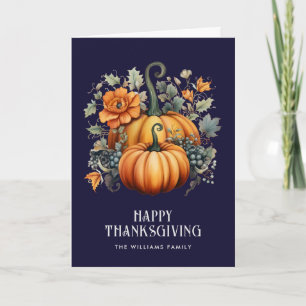 Elegantes Foto Happy Thanksgiving Karte