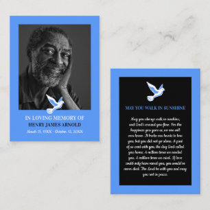 Elegantes Foto, Heilige Taube, Gebetskarte Visitenkarte