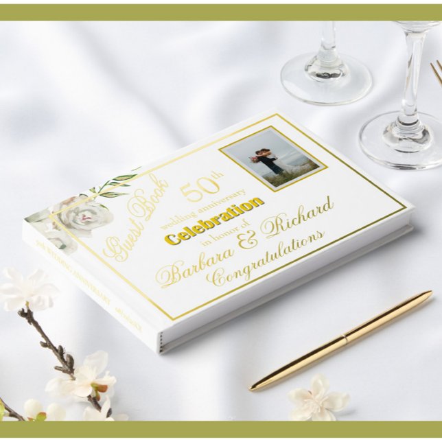 Elegantes Foto Hochzeit Jubiläum Party Gästebuch (Von Creator hochgeladen)