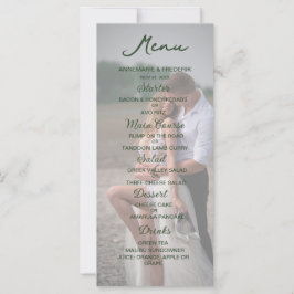 Elegantes Foto-Hochzeitmenü