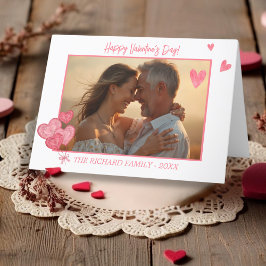 Elegantes Foto in romantischen Tönen Feiertagskarte