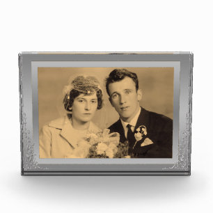 Elegantes Foto mit silberfarbenem Rahmen
