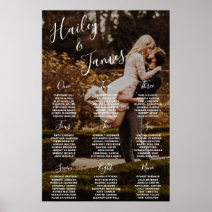 Elegantes Foto Moderne Hochzeit Poster