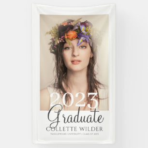 Elegantes Foto Portrait Abschluss 2023 Banner
