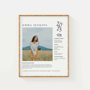 Elegantes Foto-Poster für Senior Year Poster