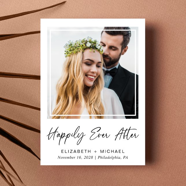 Elegantes Foto QR Code Hochzeitsempfang Einladung (Your love story deserves a grand celebration!)