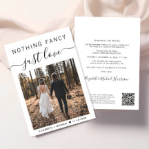 Elegantes Foto QR Code Lässig Hochzeitempfang