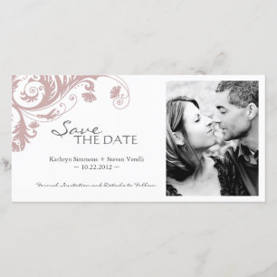 Elegantes Foto Save the Date Einladung