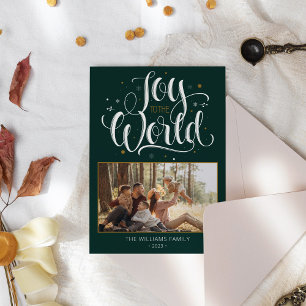 Elegantes Foto und Name Weihnachten