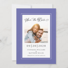 Elegantes Foto Verlobung Wedding Trendy Save The Date