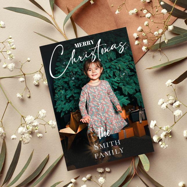 Elegantes Foto Weihnachtskarte Einladung (Von Creator hochgeladen)