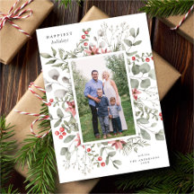 Elegantes Foto Weißer Winter Wasserfarbenwelt