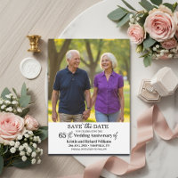 Elegantes Foto zum 65. Hochzeitstag