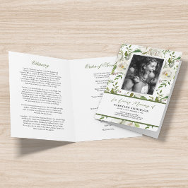 Elegantes Foto zur Beerdigung der Flora Programm