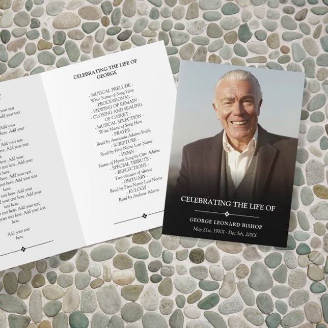 Elegantes Foto zur Beerdigung des Lebens Programm (Von Creator hochgeladen)