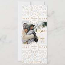 Elegantes Foto zur Weihnachtszeit-Liebe