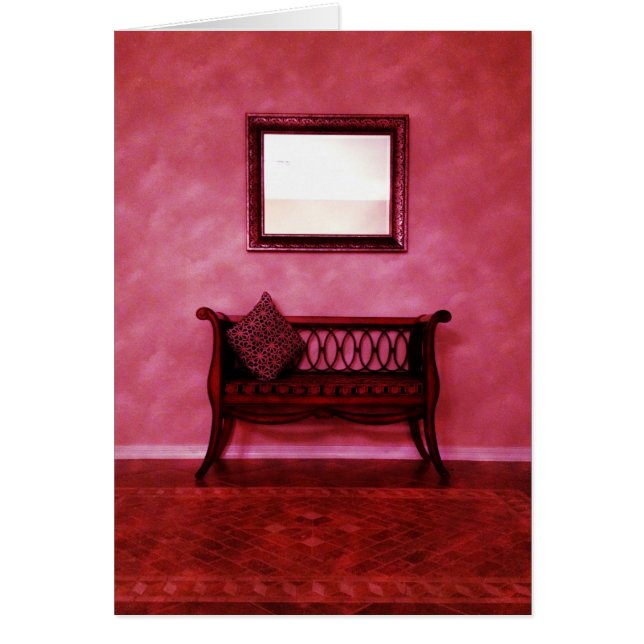 Elegantes Foyer Settee Sitzspiegel Innendesign (Vorne)