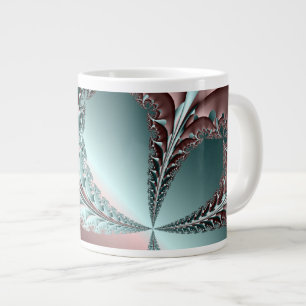 Elegantes Fraktal Jumbo-Tasse